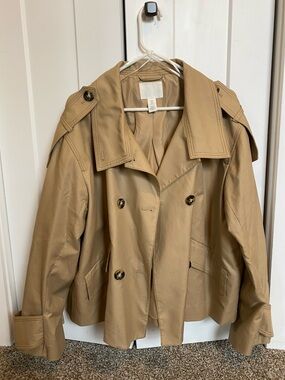 H&M cropped trench coat
